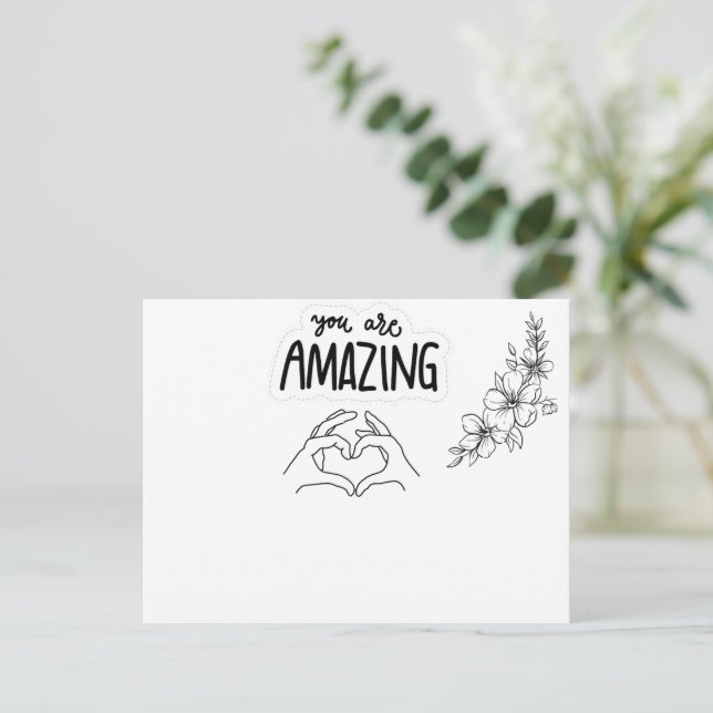 Für ein Kind Postkarte (Stehend Vorderseite)