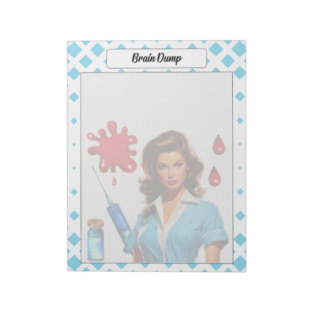 Für ein Leben _ Gehirnschlag Notizblock (Rotiert)