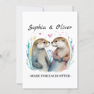 Für einander gemacht Otter Liebe Valentinstag Karte