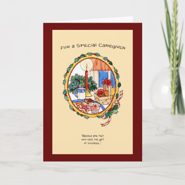 Für eine besondere Betreuung Feiertagskarte (Vorderseite)