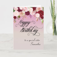 Für eine besondere Schwester Alles Gute zum Geburt