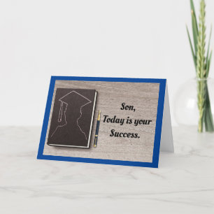 Für eine gesunde Abschluss geklappte Grußkarte Karte