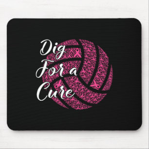Für eine Heilung Brustkrebs Bewusstsein Volleyball Mousepad