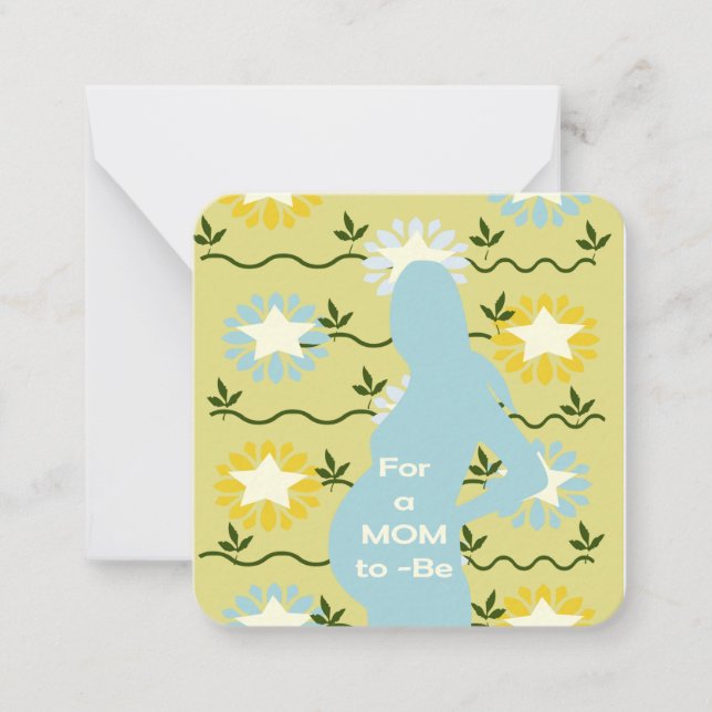 Für eine Mama Mitteilungskarte (Vorderseite)