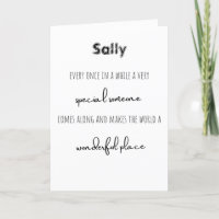 Für eine spezielle geklappte Karte danke