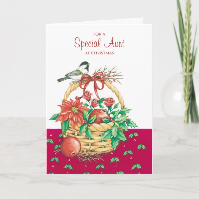 Für eine spezielle Tante Feiertagskarte (Vorderseite)