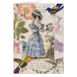 Für eine Vintage Mode-Diva - elegante Collage