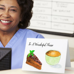 Für eine wundervolle Krankenschwester mit Schokola Dankeskarte