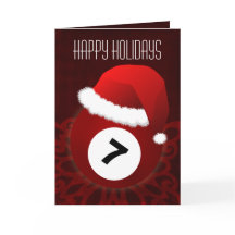 für einen Billardspieler Weihnachtskarten