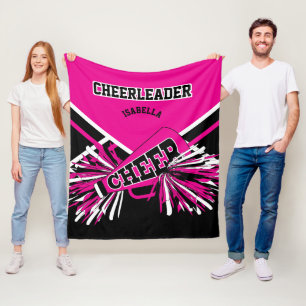 Für einen Chef 📣 - Hot Pink, White & Black Fleecedecke