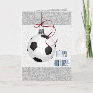 für einen Fußballspieler Weihnachtskarten Feiertagskarte