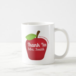 Für einen großartigen Lehrer, Apfel zum Dankeschön Tasse