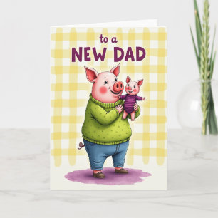 Für einen neuen Vater Kunst Design Karte