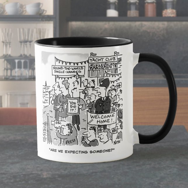 Für einen Segler. Rund um den Weltsegler - Funny Tasse (Von Creator hochgeladen)