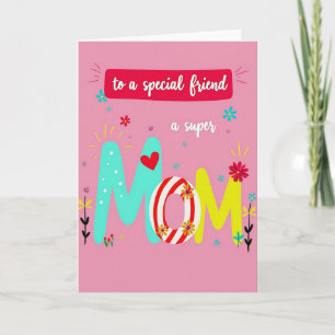 Für einen Super-Freund Liebe Mama Karte