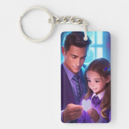 Für einen Vater, der Zauber machen kann Schlüsselanhänger