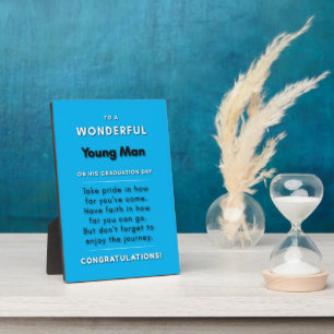 Für einen wunderbaren jungen Mann an seinem Abschl Fotoplatte