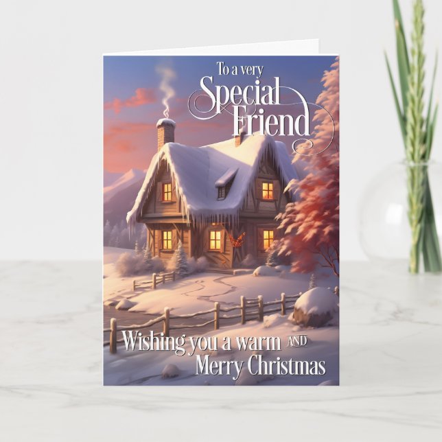 Für einige besondere Freunde glückliche Weihnachte Karte (Vorderseite)
