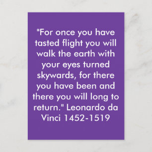 "Für einmal haben Sie probiert Flug .. Postkarte