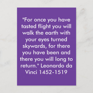 "Für einmal haben Sie probiert Flug .. Postkarte