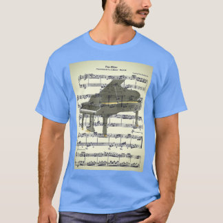 Fur Elise Beethoven Vintage Klaviermusik T-Shirt