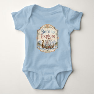 Für Entdecker geboren - Viking Baby-Kinderzimmer Baby Strampler