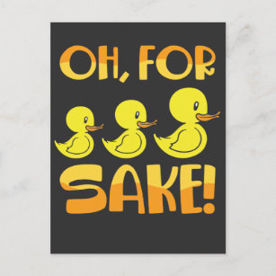 Für Enten, die als Duckküken verwendet werden, Postkarte