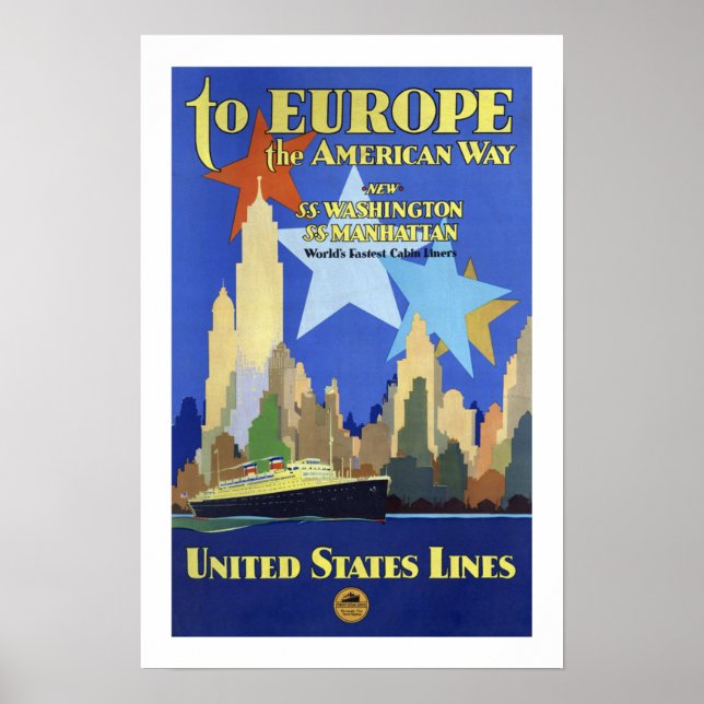 Für Europa der amerikanische Weg Poster (Vorne)