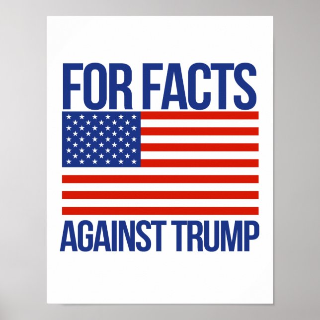 Für Fakten gegen Trump - - Pro-Science - Poster (Vorne)