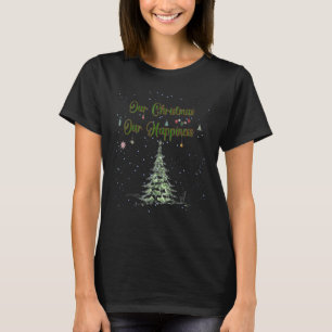 Für Familien Nacht der Weihnachten mit einem Baum T-Shirt