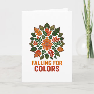 Für Farben fallen Herbstlaub Laub Thanksgiving Karte