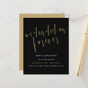 Für Forever Gold Black Save the Date beschlossener