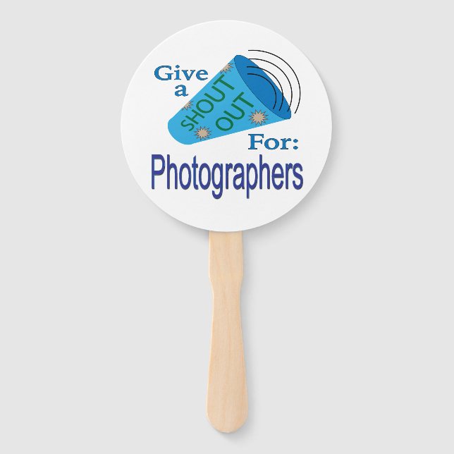 Für Fotografen ausrufen Fächer (Vorderseite)