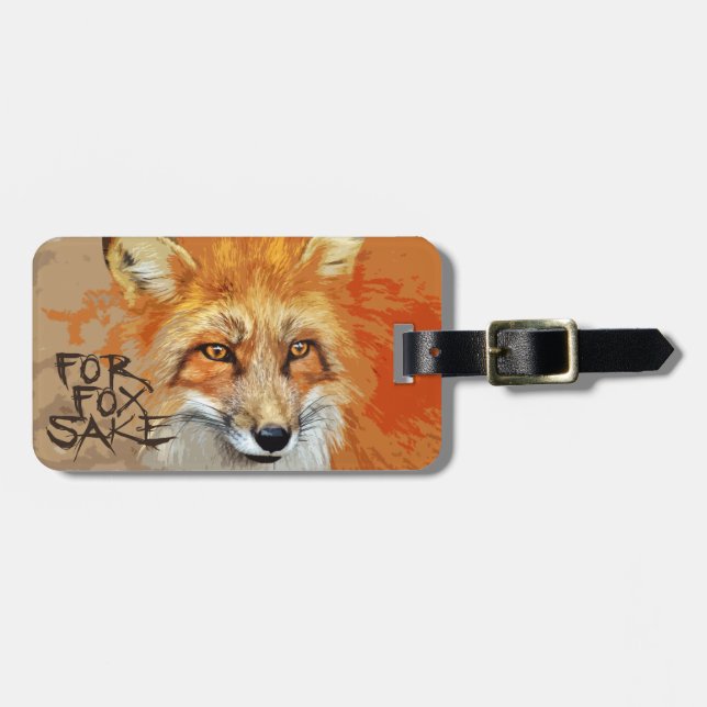 Für Fox-Grund-Entwurf Gepäckanhänger (Vorderseite horizontal)