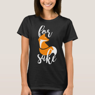 Für Fox-Grund - T - Shirt (Schwarzes)