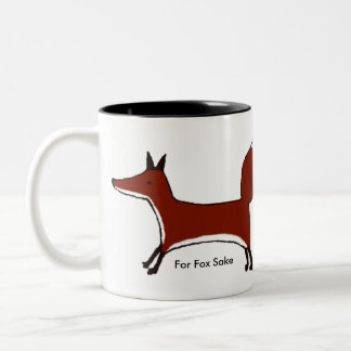 Für Fox-Grund - Umgriffsbild - Kawaii Kitsune Zweifarbige Tasse