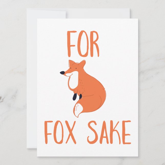Für Fox Sake (Vorderseite)