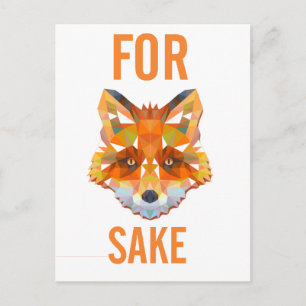 Für Fox Sake Funny Postkarte