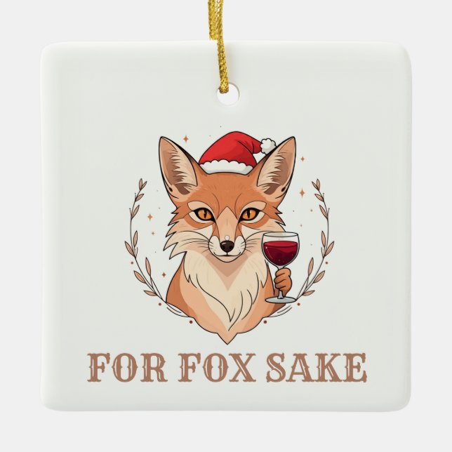 Für Fox Sake Keramikornament (Vorderseite)