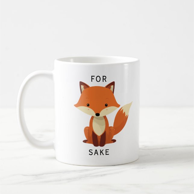 Für Fox Sake niedlich lustig Kaffeetasse (Links)