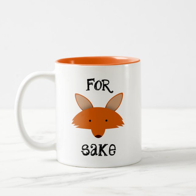 Für Fox Sake Zweifarbige Tasse (Links)