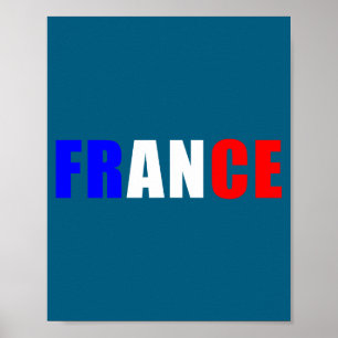 Für Frankreich-Flagge-Outfit Französischer Jersey Poster