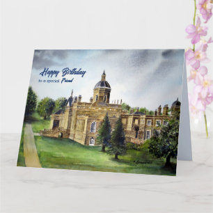 Für Freunde auf Birthday Castle Howard York Malere Karte