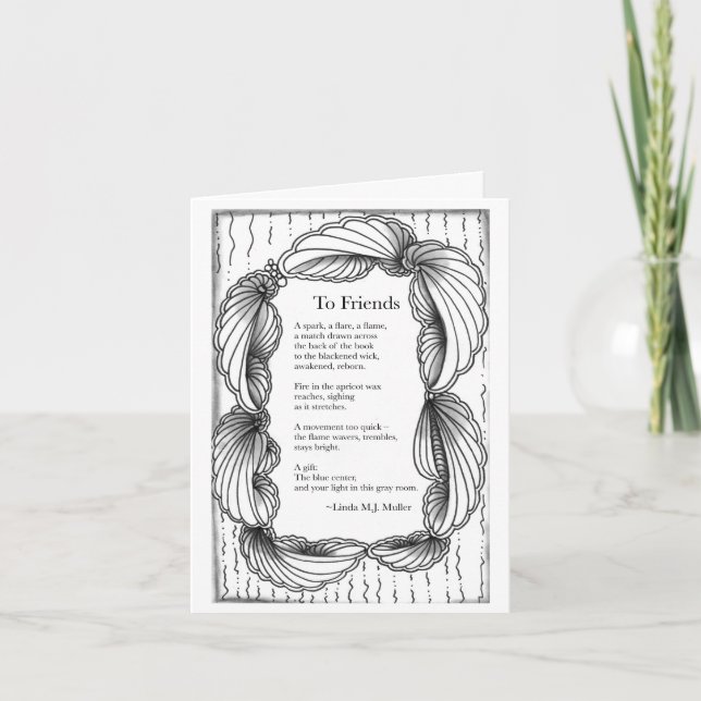 Für Freunde Grußkarte Karte (Vorderseite)