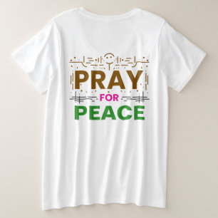 Für Frieden plädieren Große Größe T-Shirt