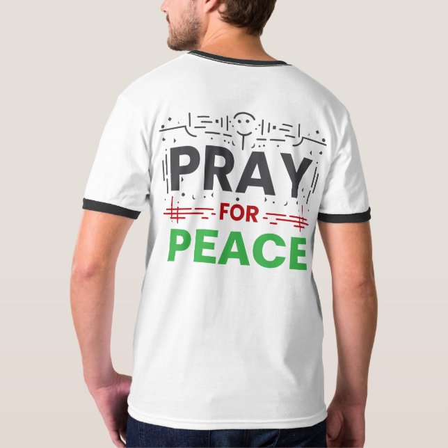 Für Frieden plädieren T-Shirt (Rückseite)