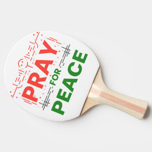 Für Frieden plädieren Tischtennis Schläger