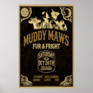 Fur & Fright OG Flyer Poster