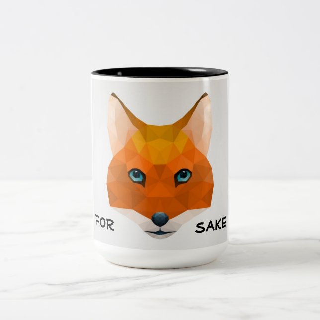 Für Fuchsgrund Zweifarbige Tasse (Mittel)