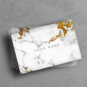 Für Gaayu Golden White Gray Marble Vip Visitenkarte
